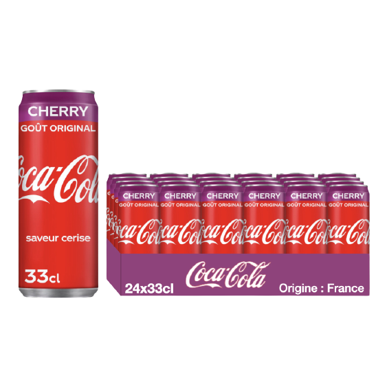 Coca-cola cherry 24x33cl - Les halles du sud pro