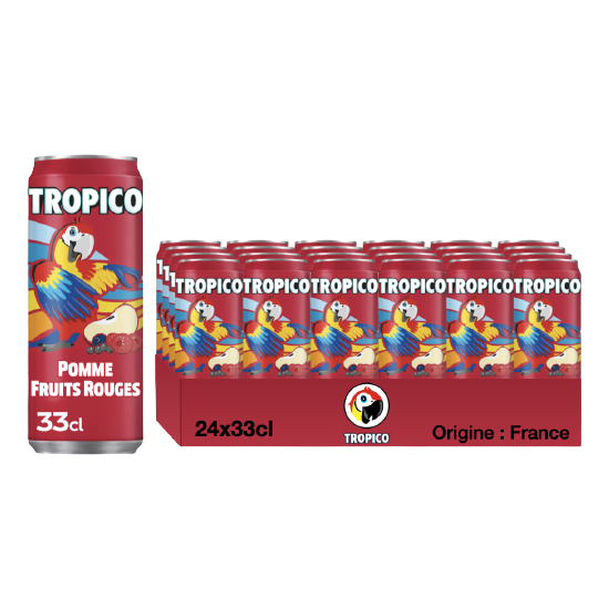 Tropico Pomme Fruit Rouge 24x33cl