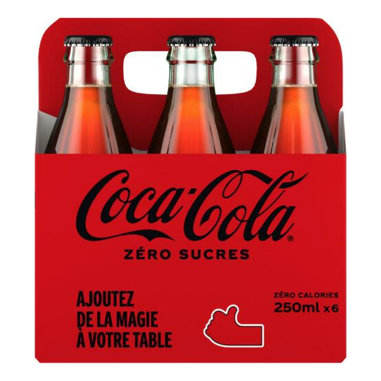 Coca-Zero en verre 12X0.25CL