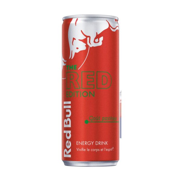 Red Bull Red Edition Pastèque, pack de 24 canettes de 25 cl